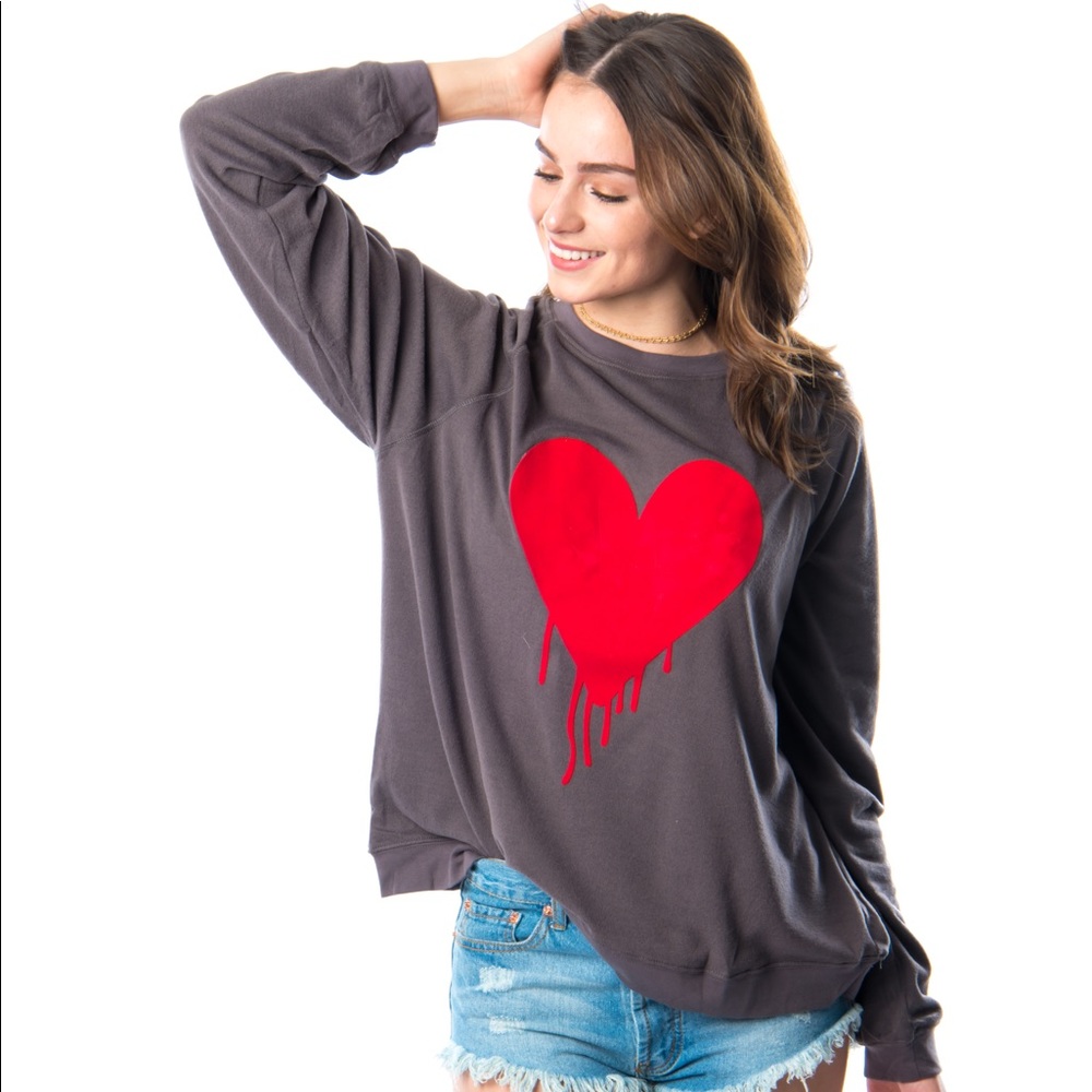 Buddy Love Topaz Sweatshirt Gray Sz S